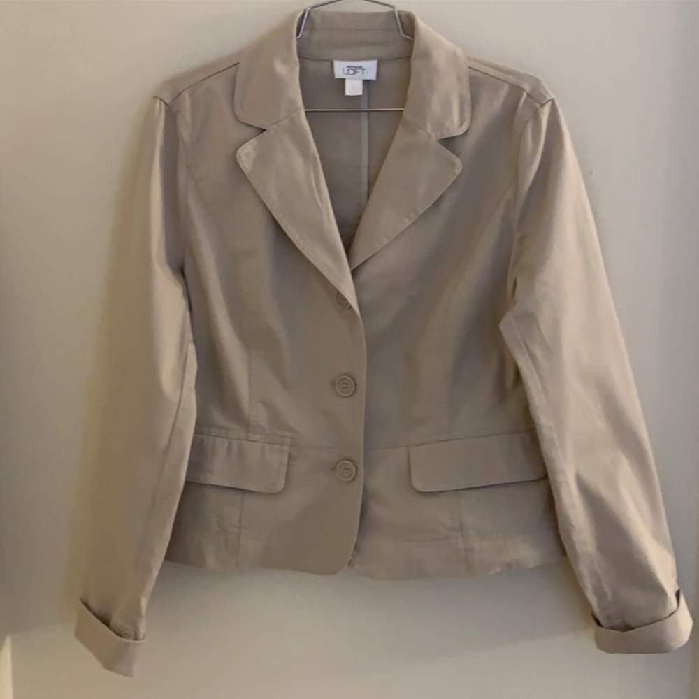 Ann Taylor Loft Beige Blazer